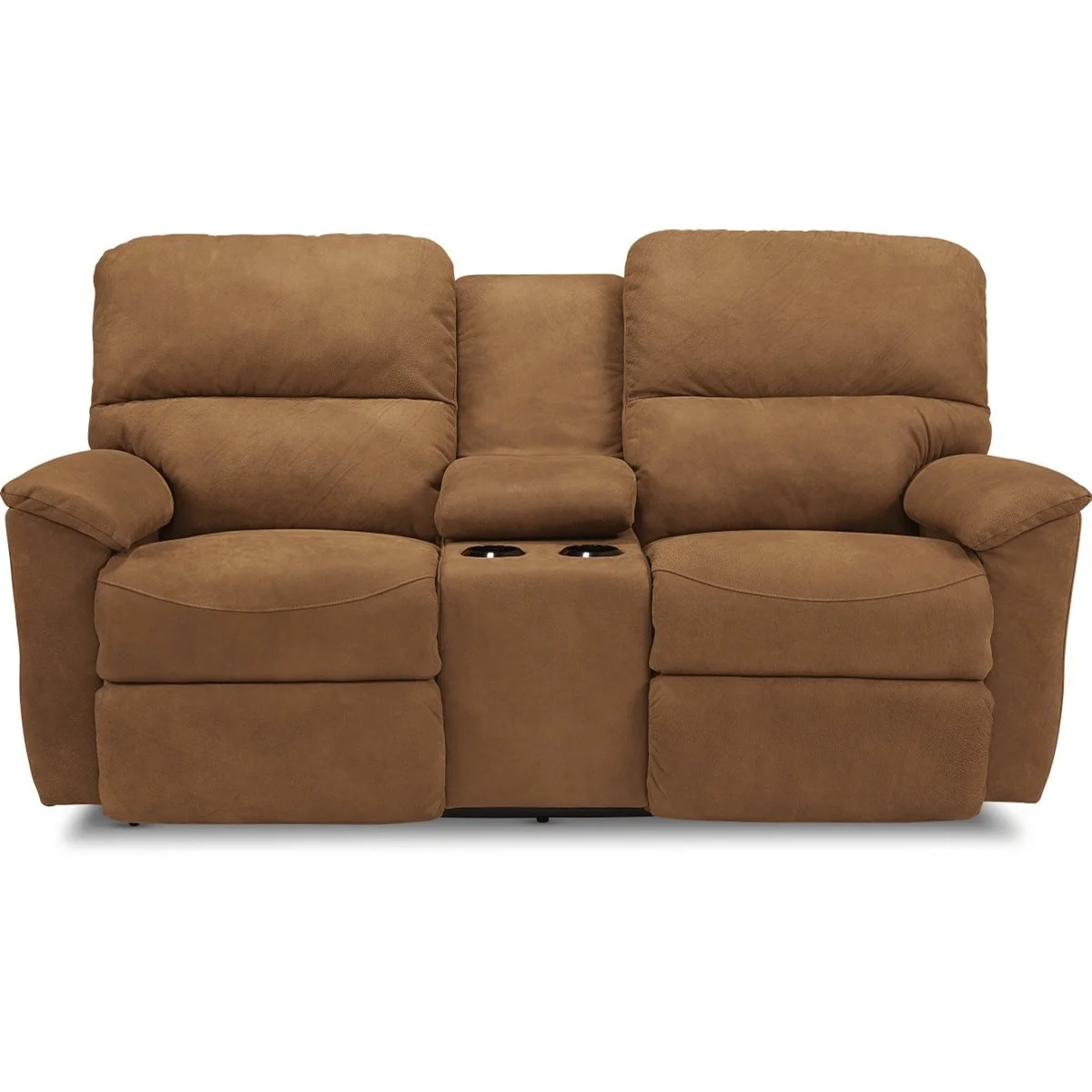 LaZBoy Brooks 449727 DL159574 Casual Reclining Loveseat with Cupholder Storage Console